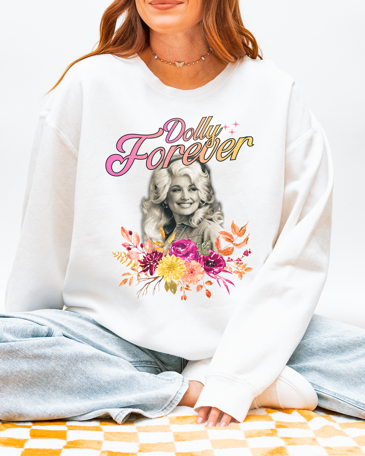 Dolly Forever Floral Cozy Sweatshirt
