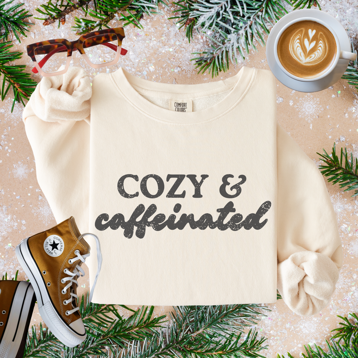 Cozy & Caffeinated Sweatshirt