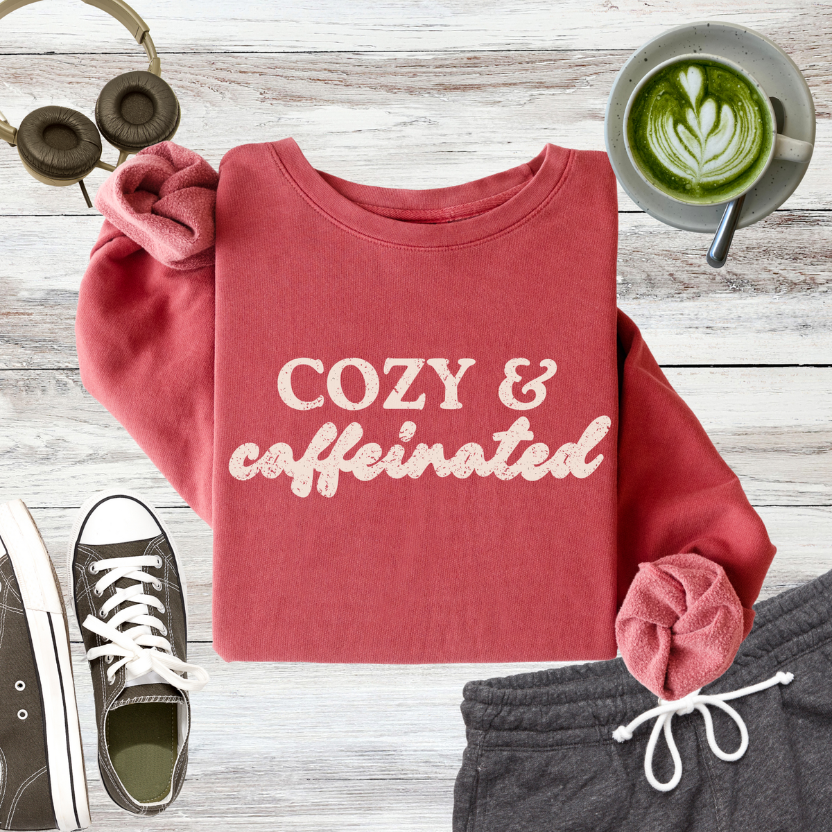 Cozy & Caffeinated Sweatshirt