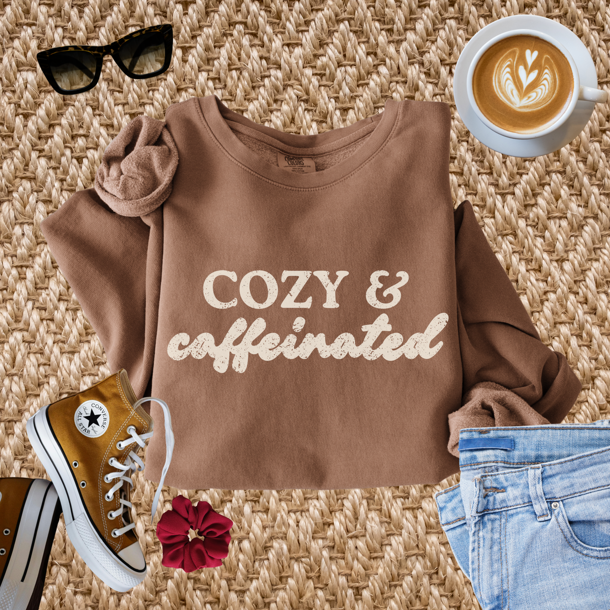 Cozy & Caffeinated Sweatshirt