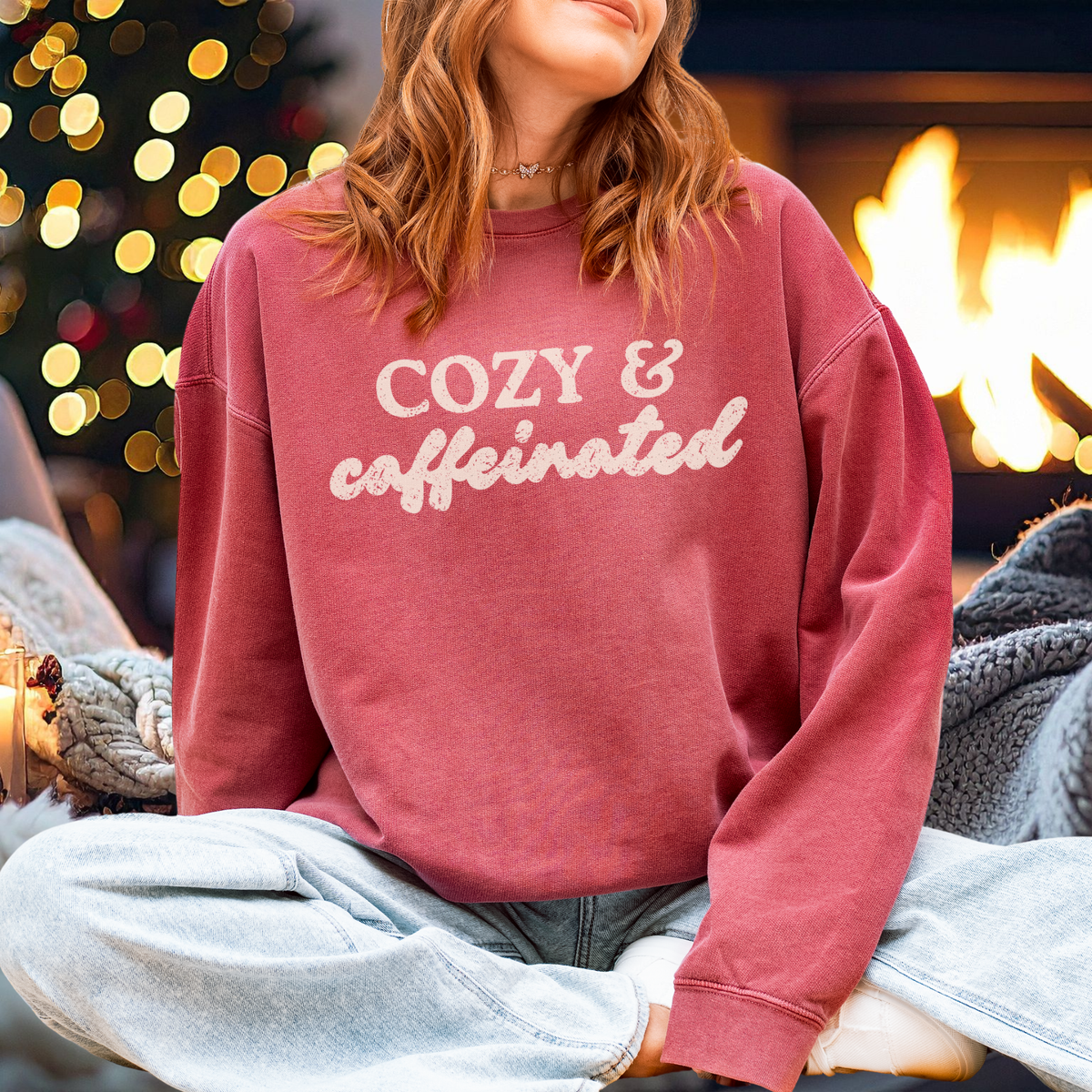 Cozy & Caffeinated Sweatshirt