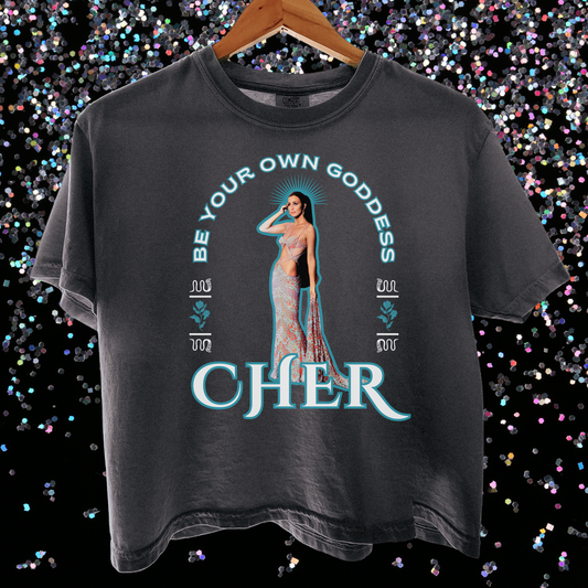 Cher Goddess Cropped Tee