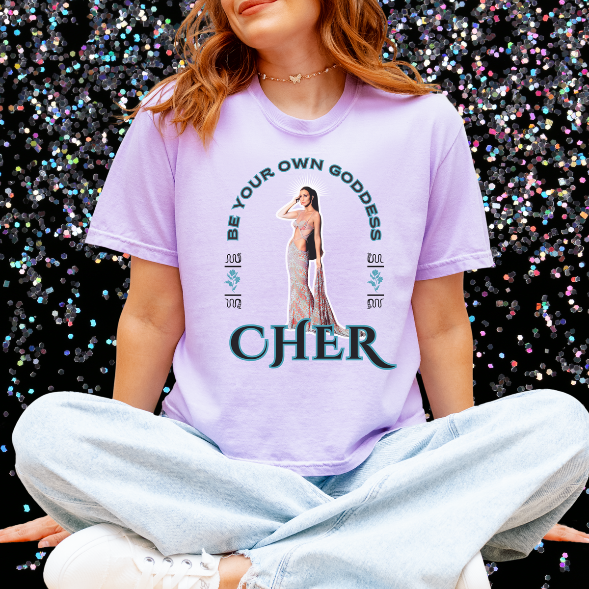 Cher Goddess Cropped Tee