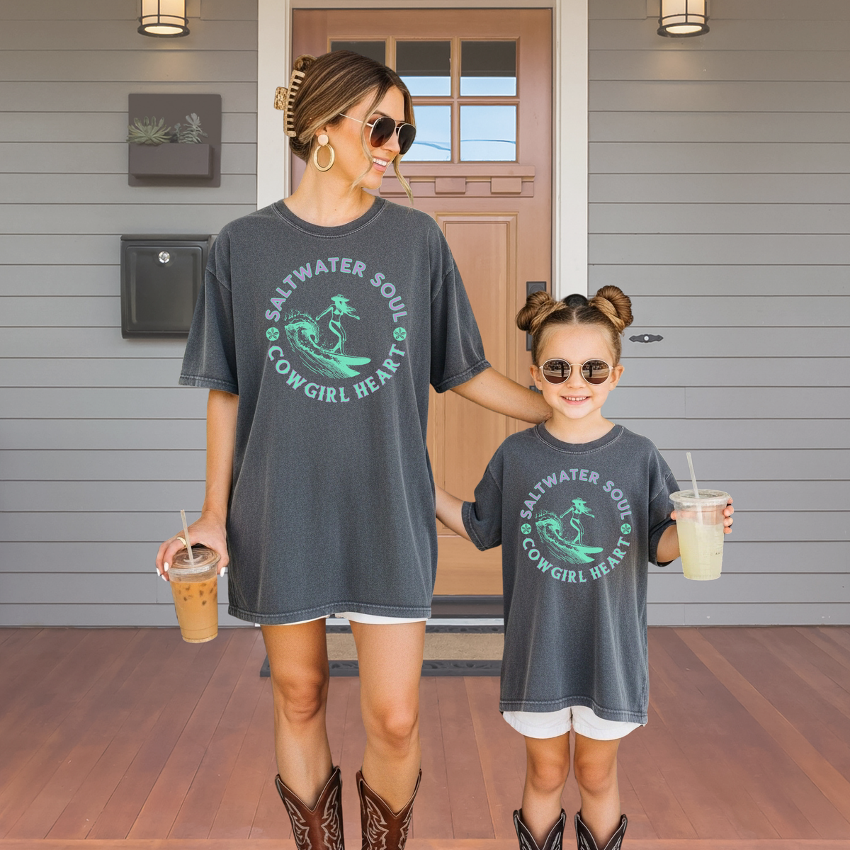 Saltwater Soul Cowgirl Heart Women's Tee