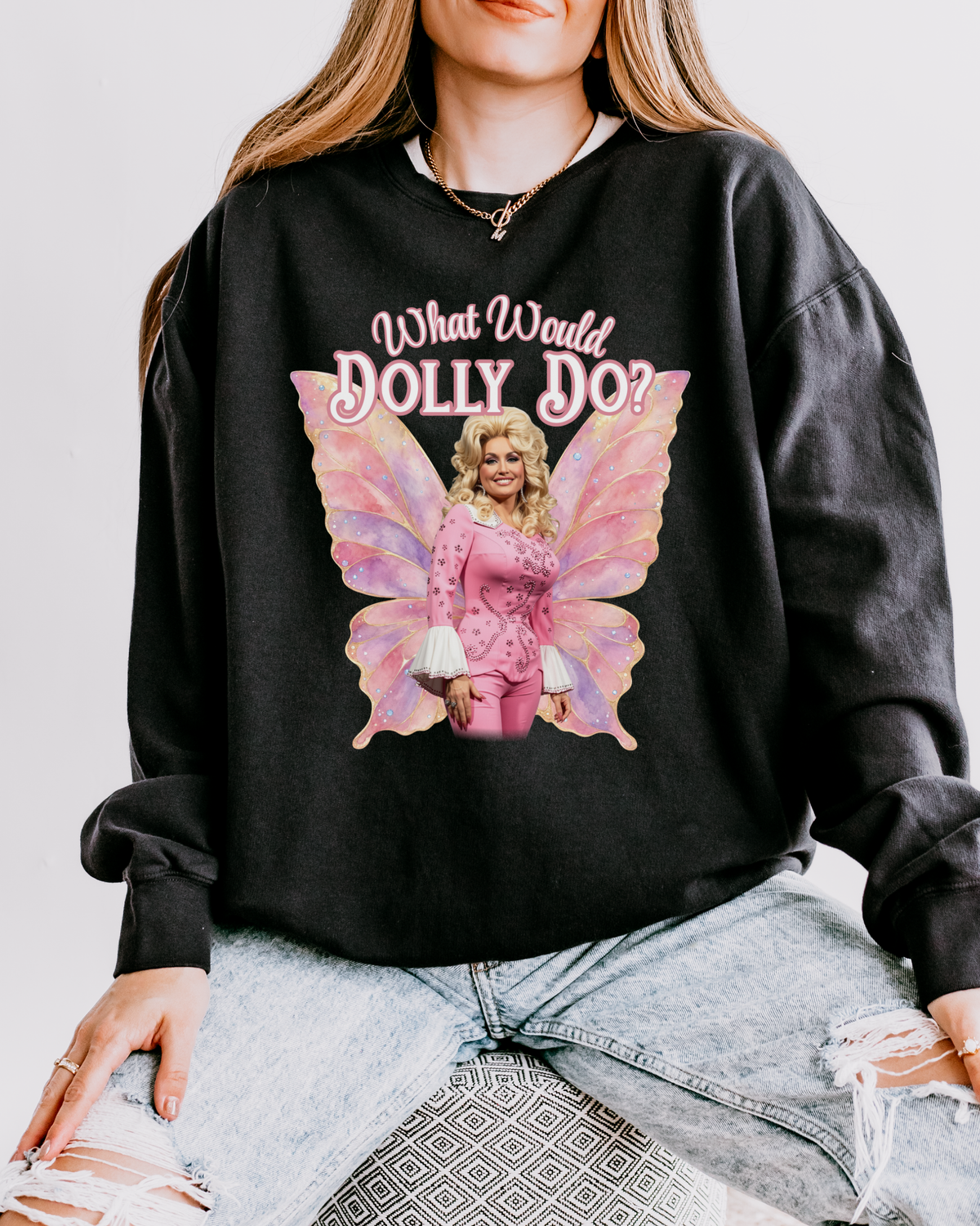 What Would Dolly Do? Cozy Crewneck