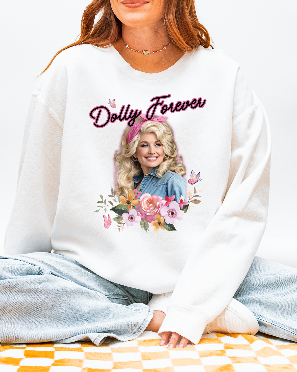 Dolly Forever Butterfly Cozy Sweatshirt