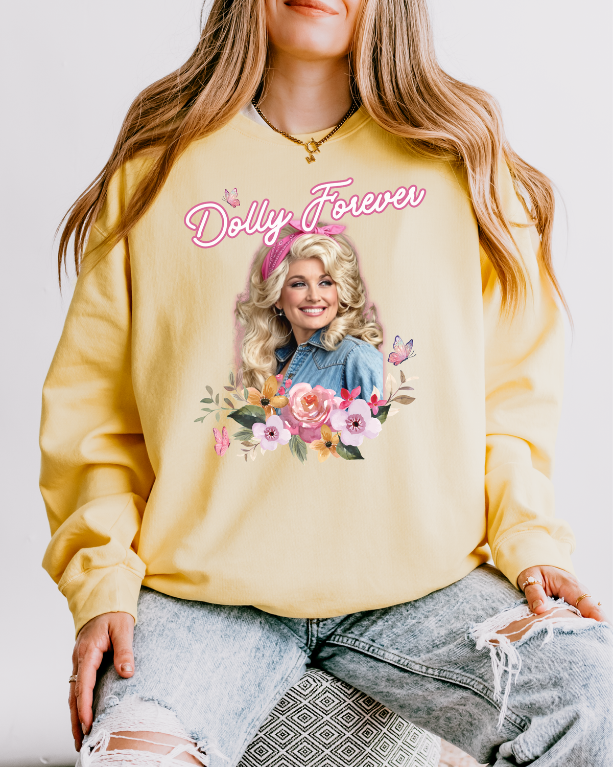 Dolly Forever Butterfly Cozy Sweatshirt