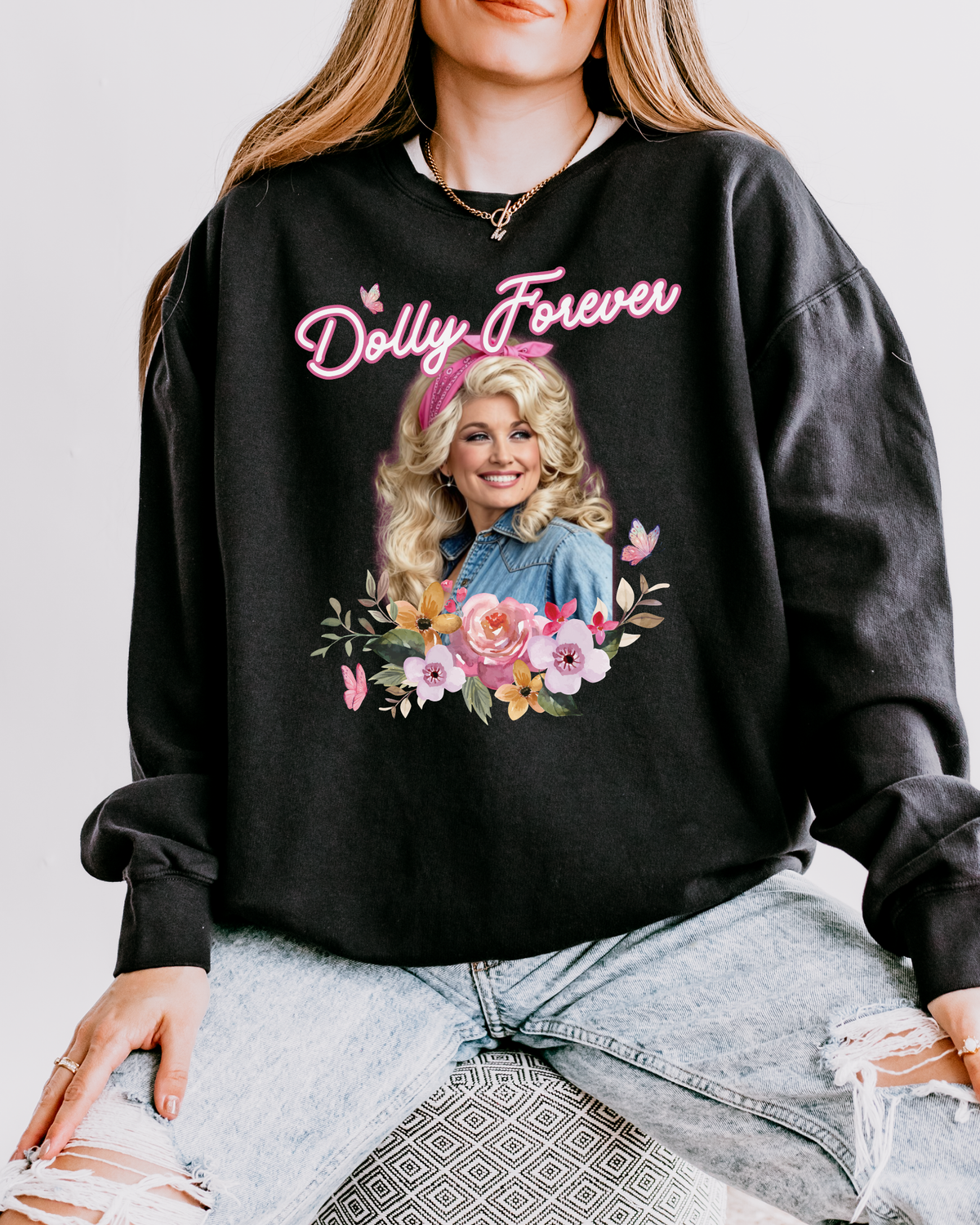 Dolly Forever Butterfly Cozy Sweatshirt
