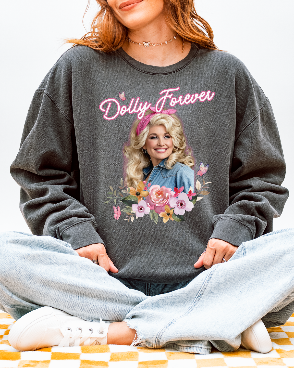 Dolly Forever Butterfly Cozy Sweatshirt