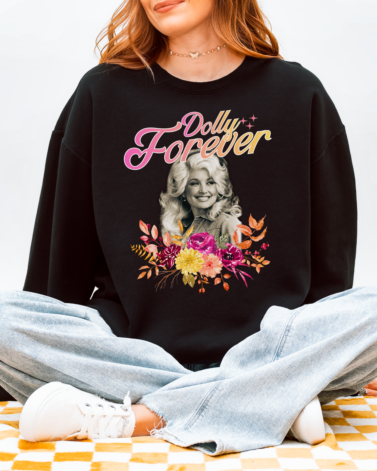 Dolly Forever Floral Cozy Sweatshirt