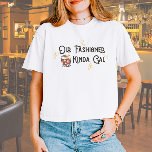 Old Fashioned Kinda Girl Vintage Cocktail Tee