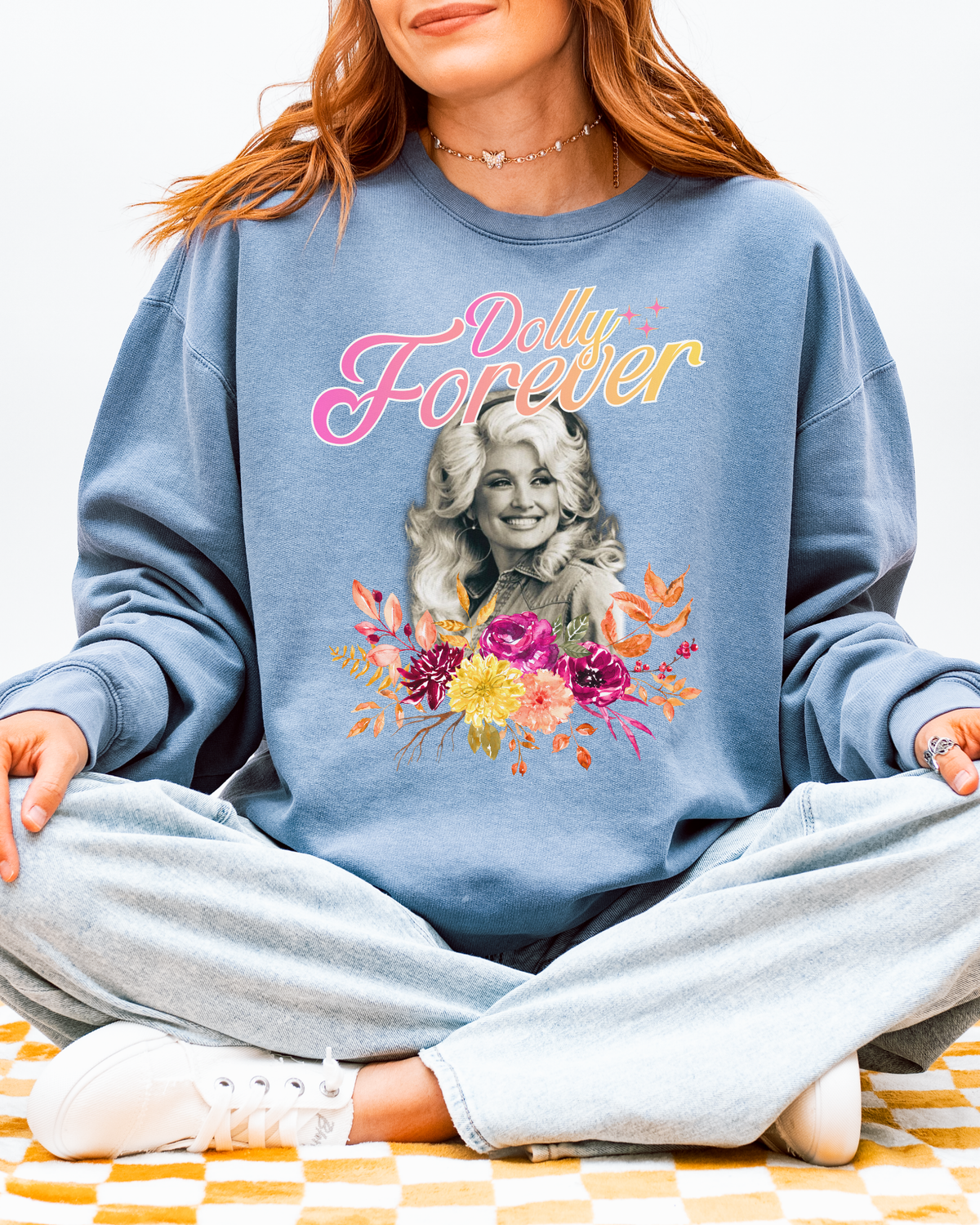 Dolly Forever Floral Cozy Sweatshirt