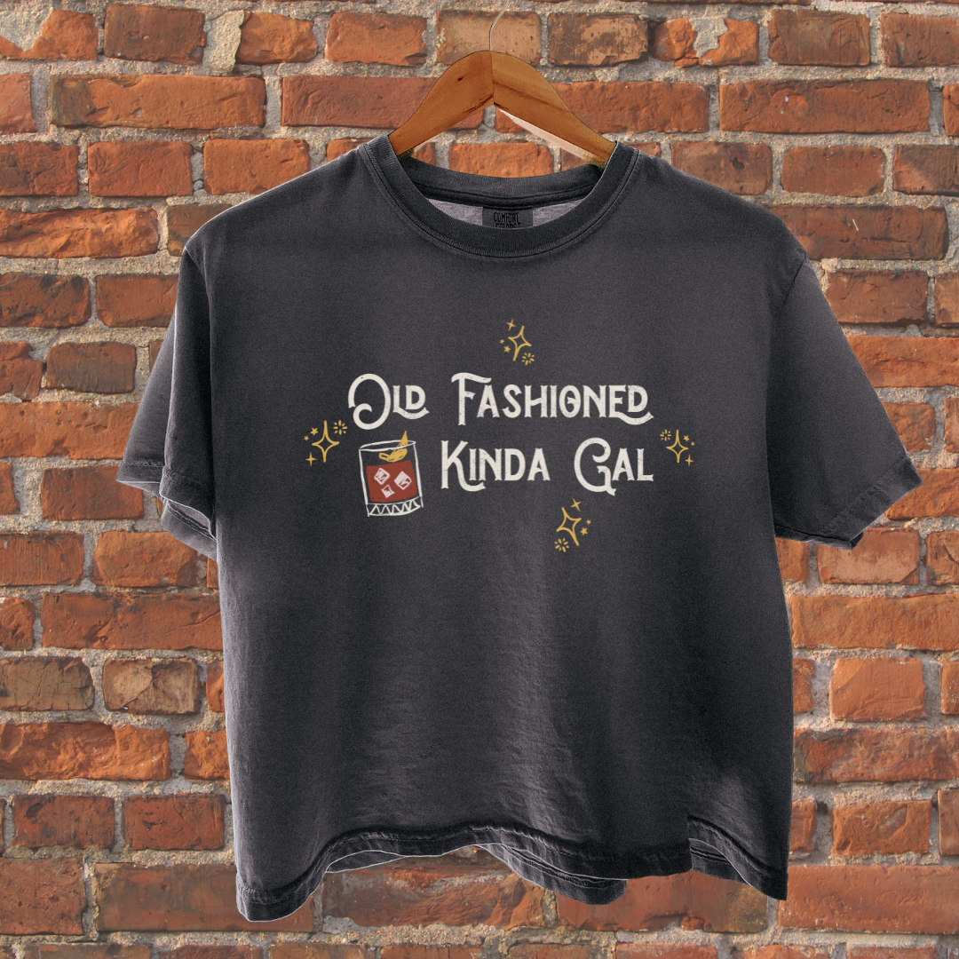 Old Fashioned Kinda Girl Vintage Cocktail Tee
