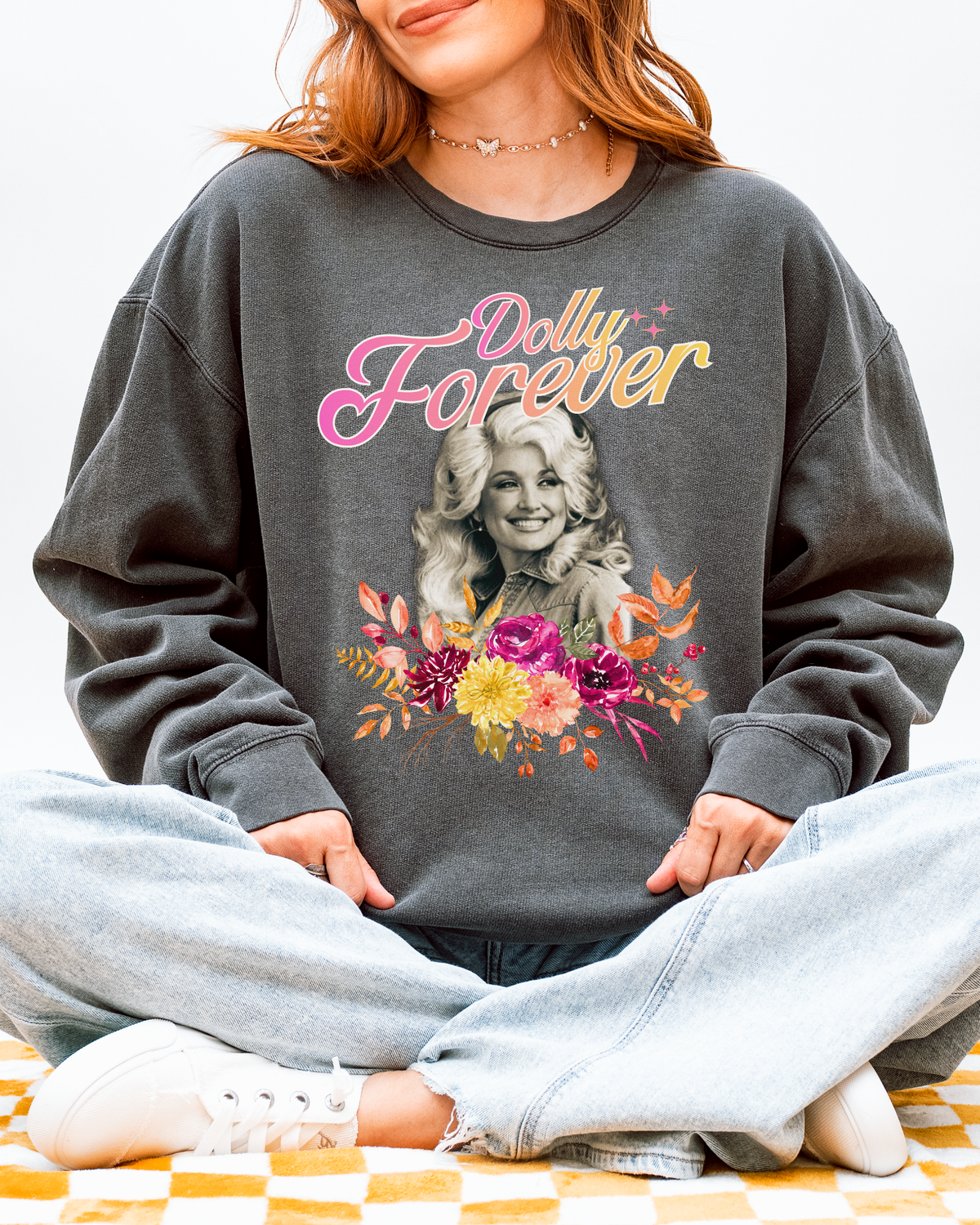 Dolly Forever Floral Cozy Sweatshirt