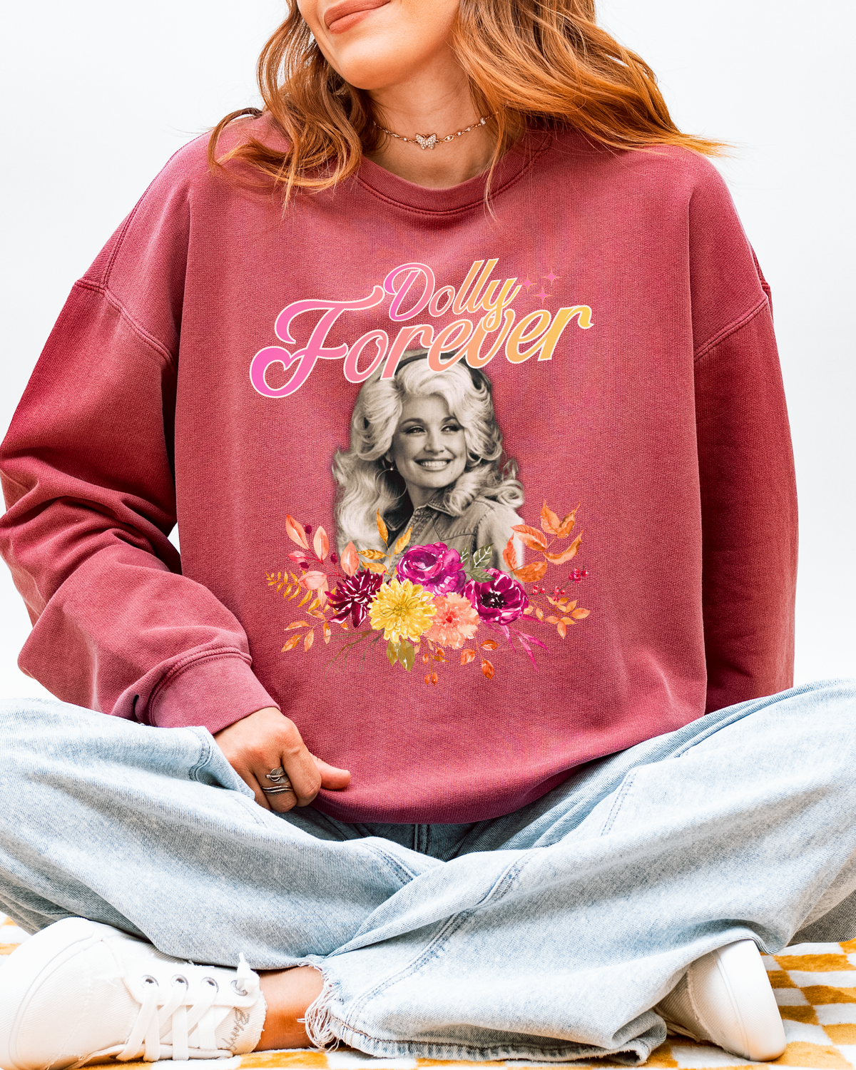 Dolly Forever Floral Cozy Sweatshirt