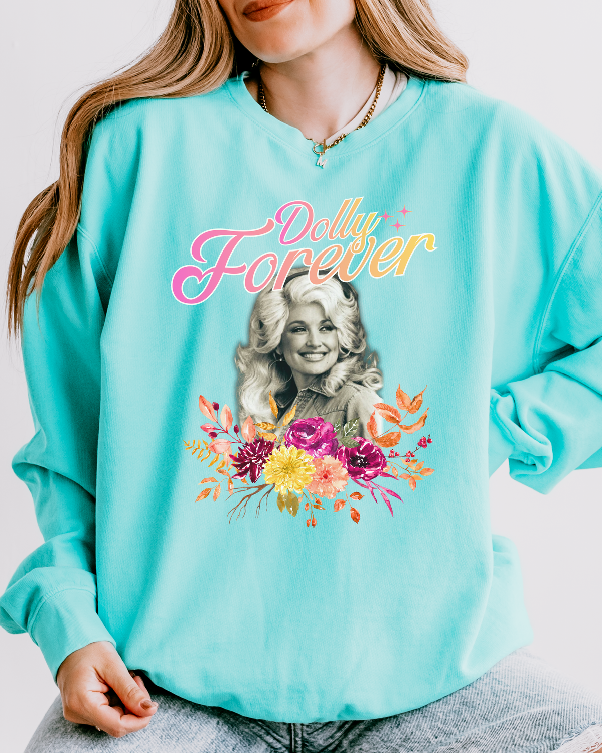 Dolly Forever Floral Cozy Sweatshirt