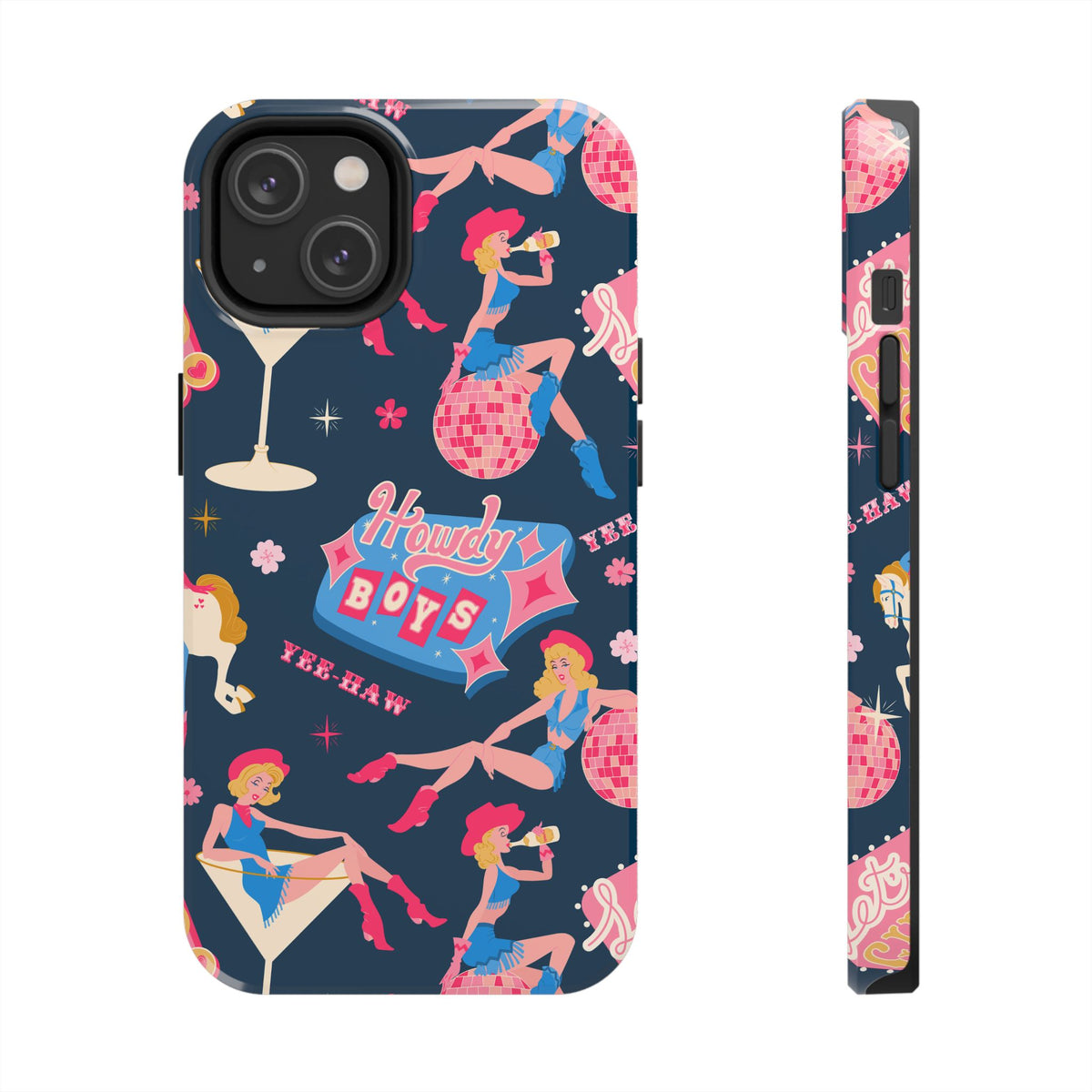 Cowgirl Cocktails Tough Iphone Case